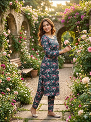 2Pcs Digital Print Ladies Siut Des 15