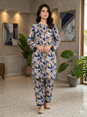 2Pcs Digital Print Ladies Siut Des 16