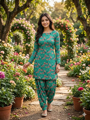 2Pcs Digital Print Ladies Siut Des 22