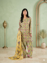 3Pcs Digital Print Lawn Ladies Suit 02