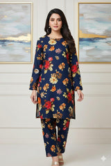 2Pcs Digital Print Ladies Siut Des 34