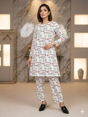 2Pcs Digital Print Ladies Siut Des 51