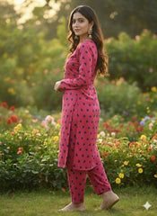 2Pcs Digital Print Ladies Siut Des 03