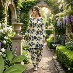2Pcs Digital Print Ladies Siut Des 71