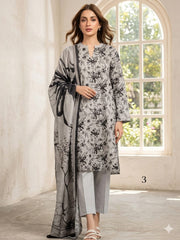3Pcs Digital Print Lawn Ladies Suit 07