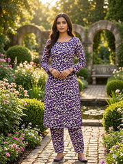 2Pcs Digital Print Ladies Siut Des 92