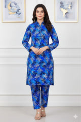 2Pcs Digital Print Ladies Siut Des 107