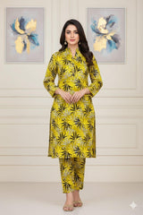 2Pcs Digital Print Ladies Siut Des 106