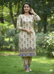 2Pcs Digital Print Ladies Siut Des 21