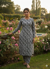 2Pcs Digital Print Ladies Siut Des 20