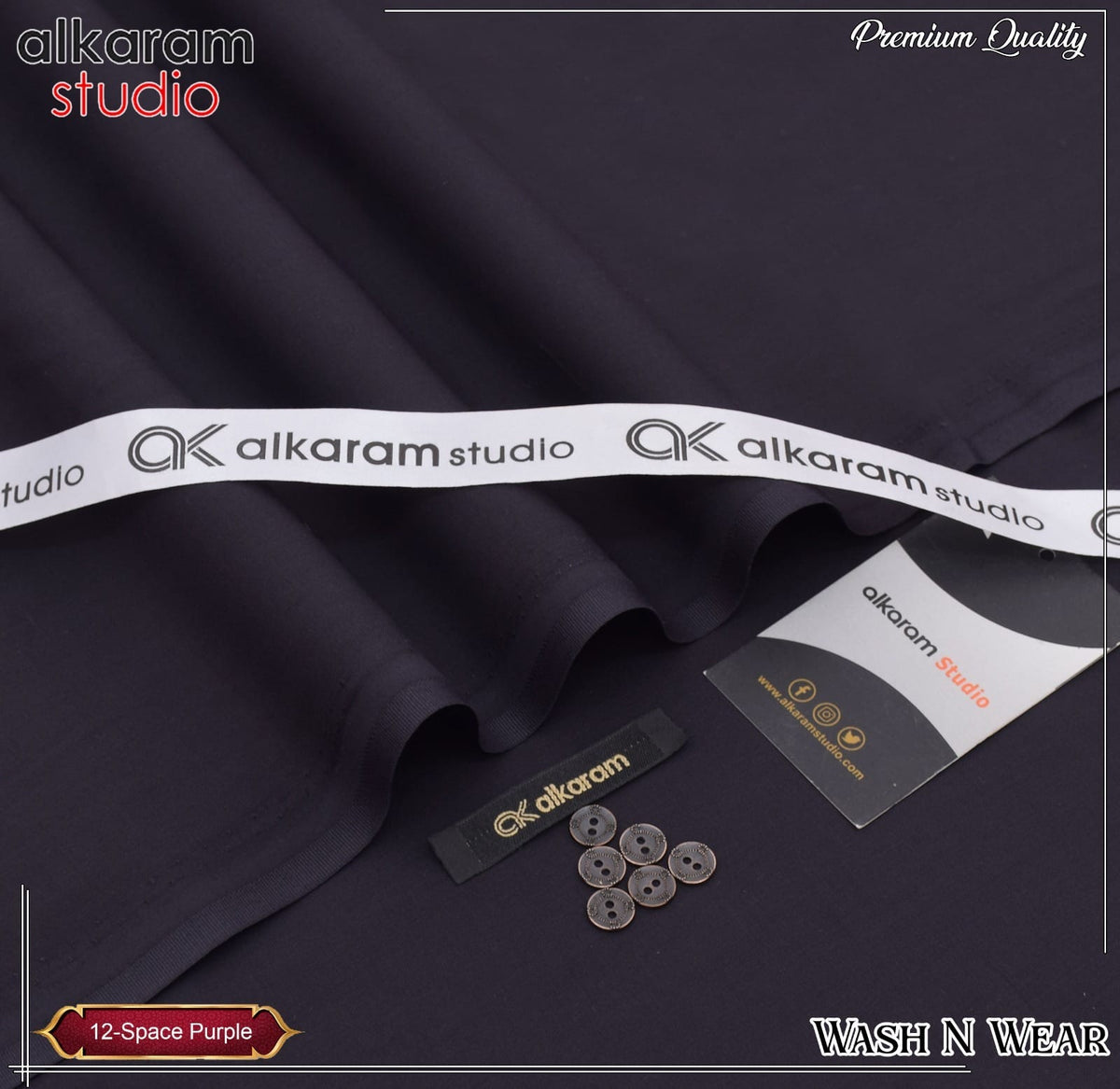 Unstitched Gents Premium Wash n Wear AKS 12