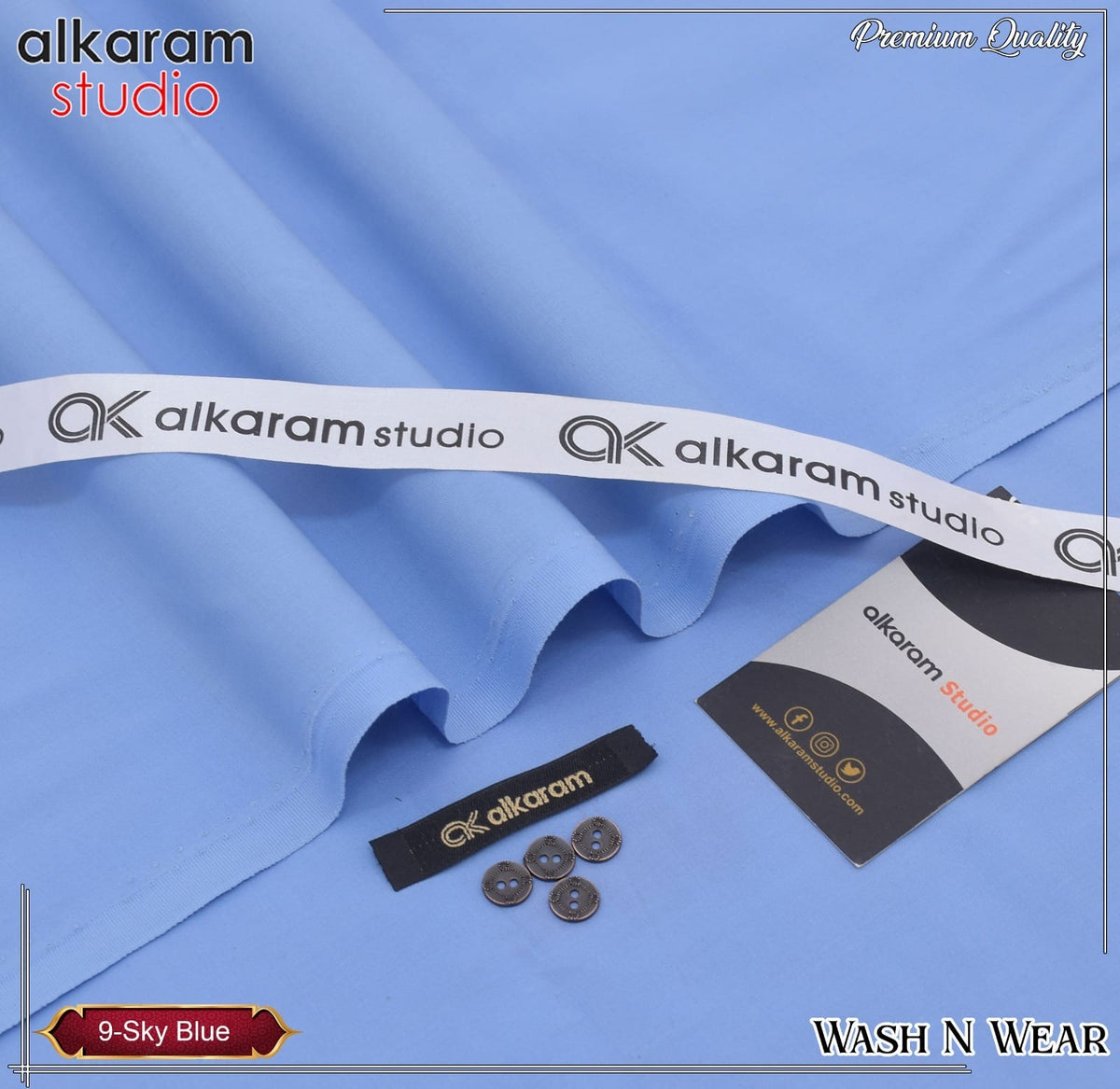 Unstitched Gents Premium Wash n Wear AKS 13