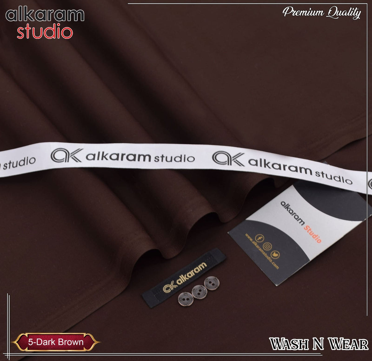 Unstitched Gents Premium Wash n Wear AKS 17