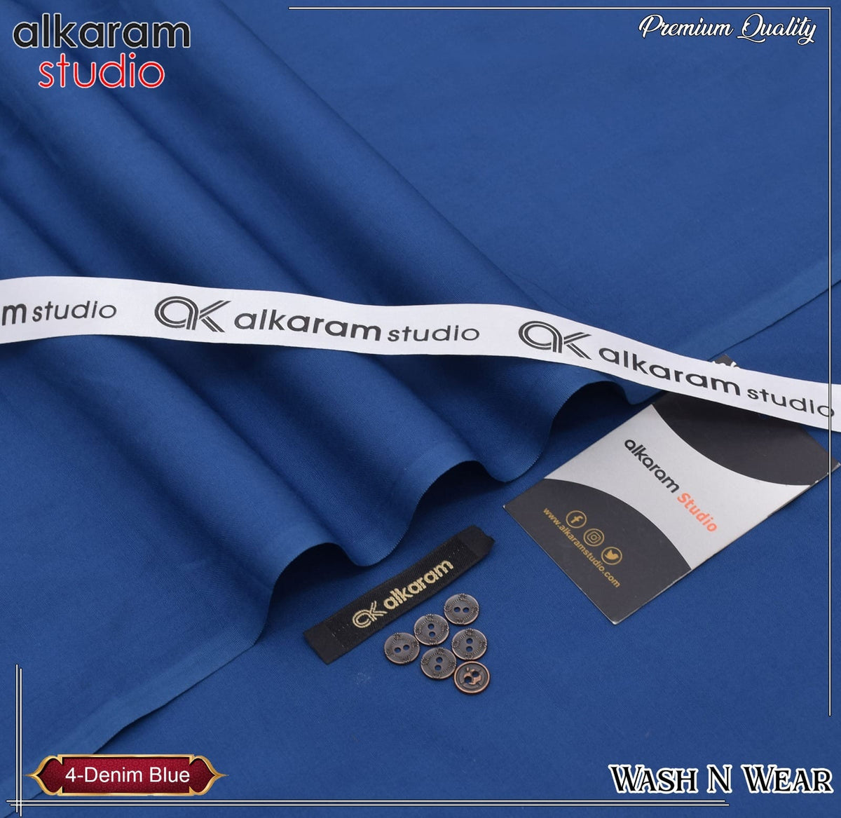 Unstitched Gents Premium Wash n Wear AKS 18