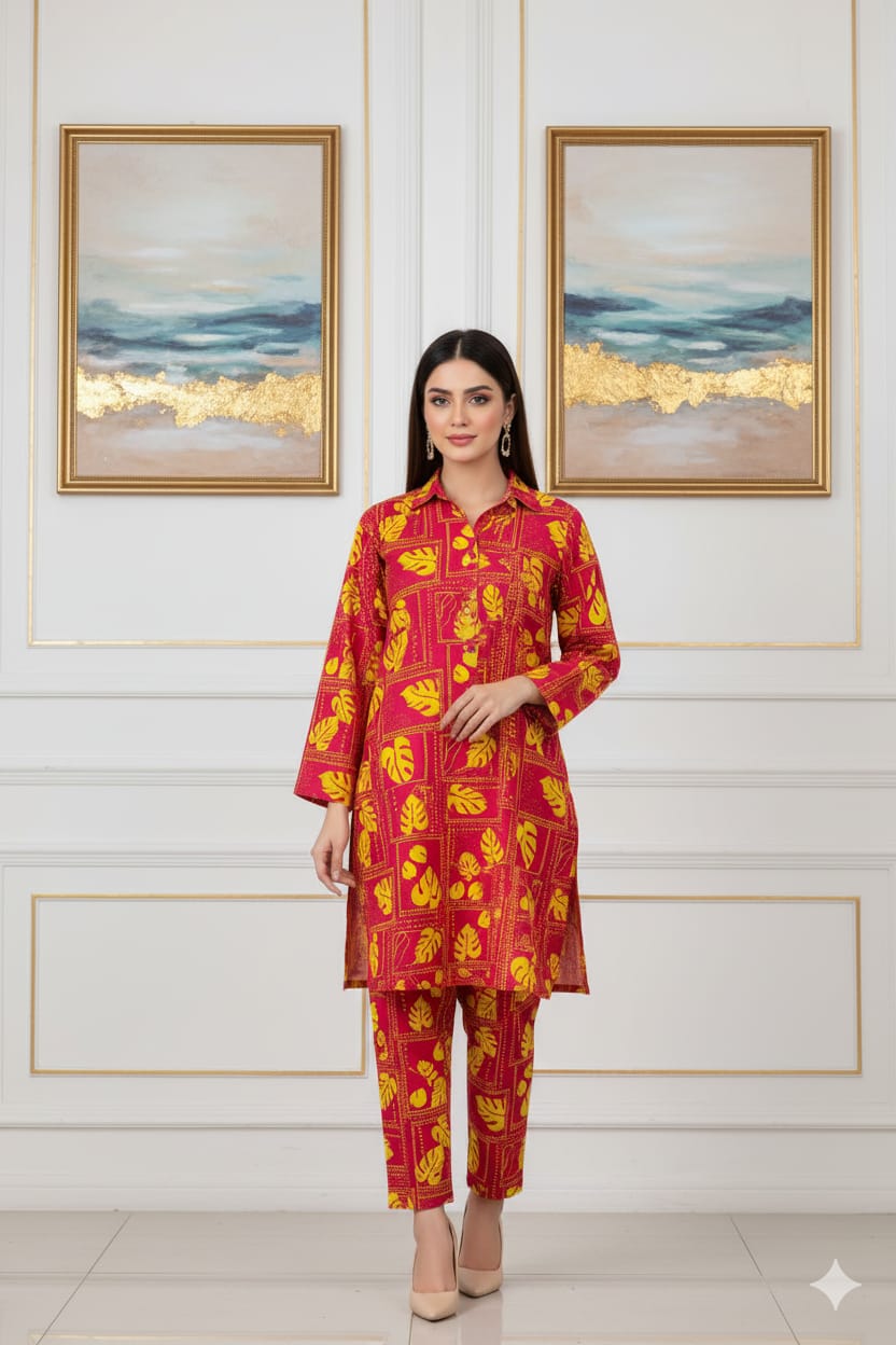 2 Pcs Ladies Suit  Des 28