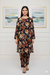 2 Pcs Ladies Suit  Des 05