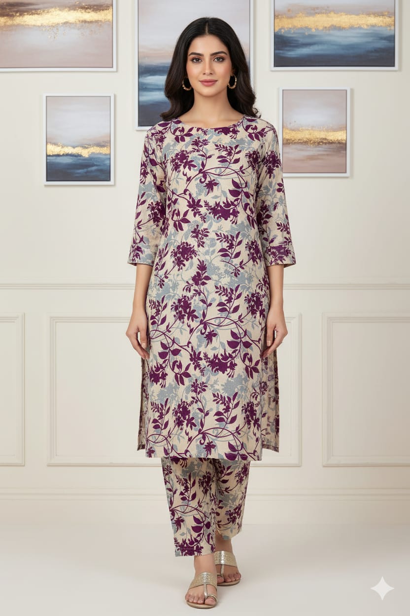 2 Pcs Ladies Suit  Des 64