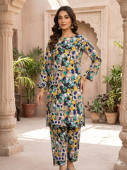 2Pcs Digital Print  Ladies Siut   Des 68