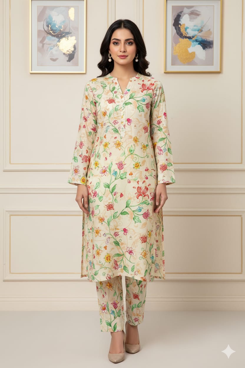 2 Pcs Ladies Suit  Des 69