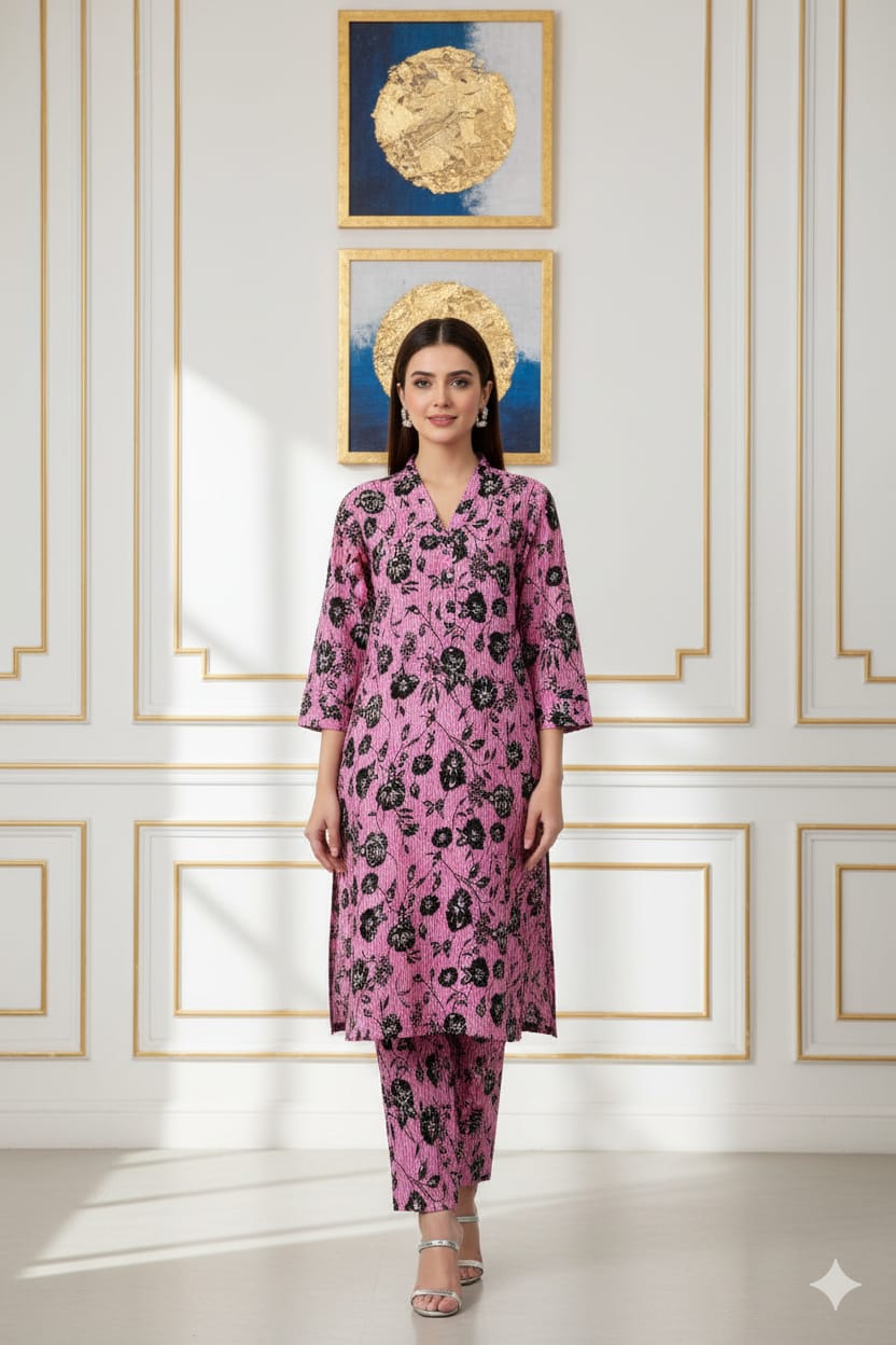 2 Pcs Ladies Suit  Des 76