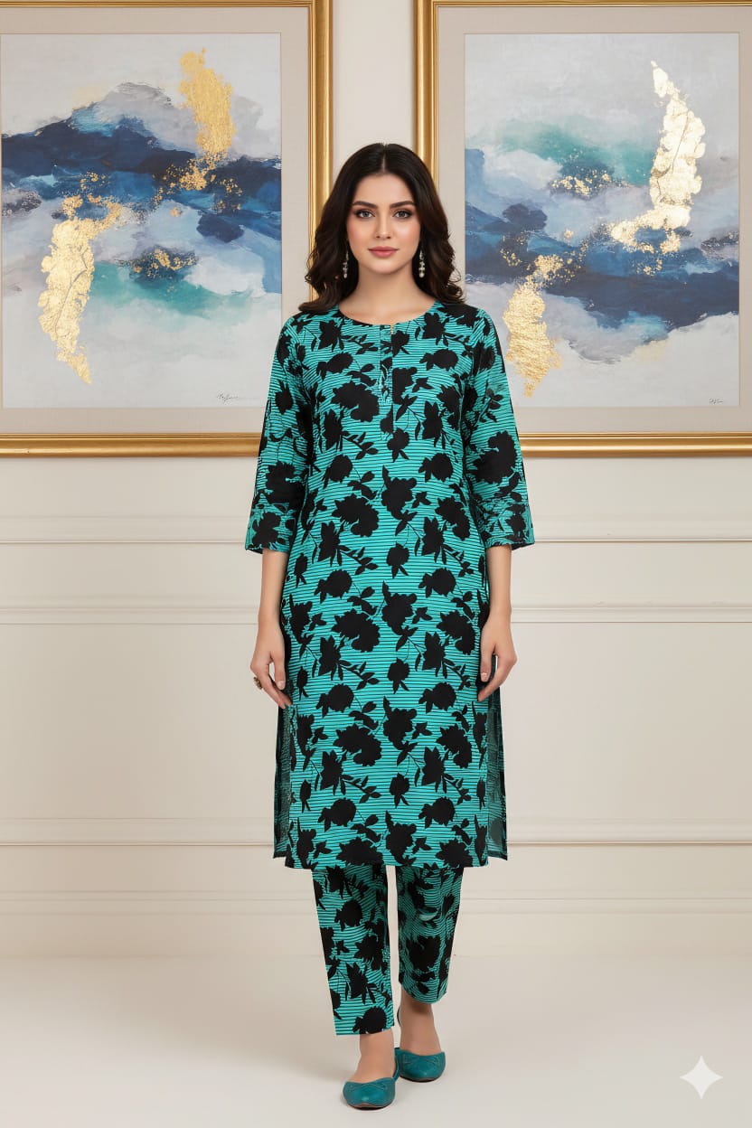 2 Pcs Ladies Suit  Des 80