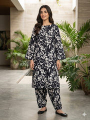 2Pcs Digital Print  Ladies Siut   Des 15
