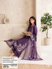 3Pcs Digital Print Lawn Ladies Suit 19